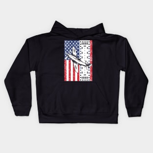 US Flag Pilot/Aviation Airforce Gift Kids Hoodie